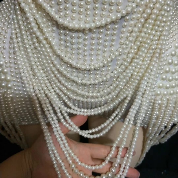 Pearl corset shorts romper - Picture 5 of 6